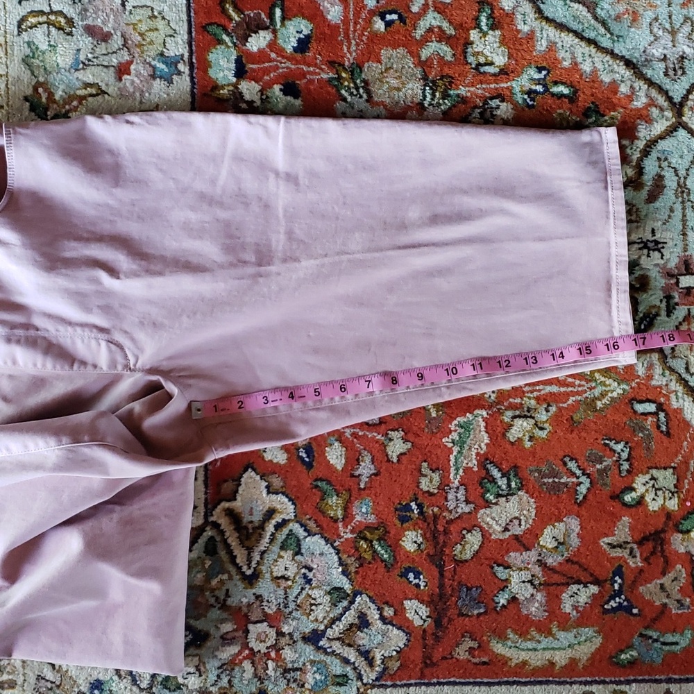 GLORIA VANDERBILT Avery Pull-On Neutral Blush Dusty Rose Capris Skimmer Jeans-18 - Picture 15 of 15